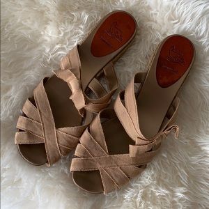 Christian Louboutin Nude Delfin Espadrilles (38)